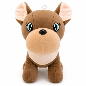 Jucărie de pluș cățeluș maro 30 cm – pluș moale, design adorabil