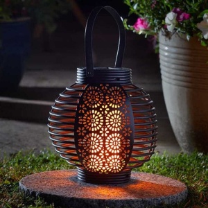 Lumină de Grădină Solară LED cu Cârlig, Efect Flacără Flicărâtoare, Negru, Metal, 78cm - Img 6