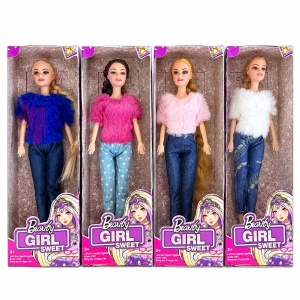 Păpușă Fashion Beauty Girl pentru Fetițe 3+ – Model Aleatoriu, Ținută Modernă și Păr Lung - Img 2