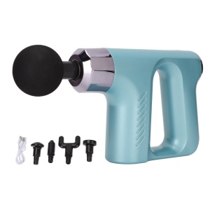 Pistol de Masaj pentru Relaxarea Musculaturii, Albastru, Material Plastic, Portabil - Img 3
