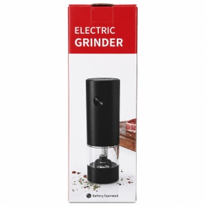 Râșniță Electrică pentru Sare și Piper, Neagră, 18 cm – Funcționare pe Baterii - Img 2