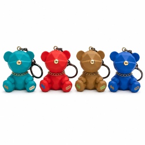 Set 12 Brelocuri Ursuleț 5 cm – Mix Culori, Accesorii pentru Chei, Ghiozdan și Geantă