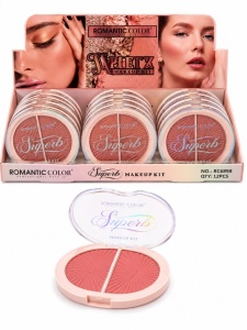 Set 12 Palete Blush Romantic Color Superb Makeup Kit – 2 Culori/Paletă, Pigment Intens