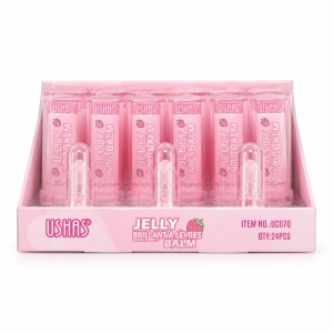Set 24 Balsamuri de Buze USHAS Jelly Lip Balm cu Aromă de Căpșuni – Hidratare