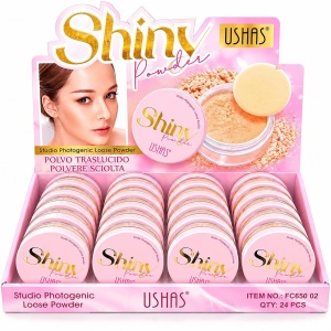 Set 24 Pudră Translucidă Matifiantă USHAS Shiny Powder – Fixare Perfectă și Finisaj Natural