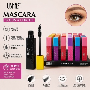 Set 36 Mascara Colorate USHAS Volume & Length – 6 Culori Vibrante, Efect de Volum și Alungire - Img 3