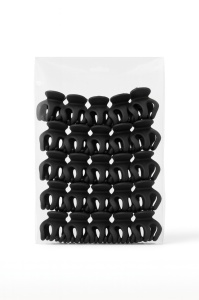 Set 50 Clamute Par Mini Matte Negre , Accesorii Rezistente pentru Coafuri