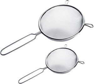Strecuratoare bucatarie inox 18 cm, sita metalica fina pentru strecurat alimente - Img 4