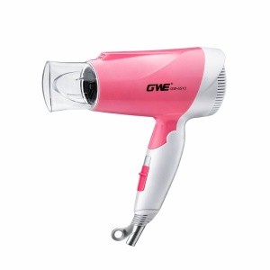 Uscator de par GW-6510, 1500W, 2 trepte viteza, duza concentrare, roz cu alb - Img 3
