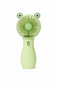 Ventilator portabil copii broscuta verde, reincarcabil USB, mini ventilator compact