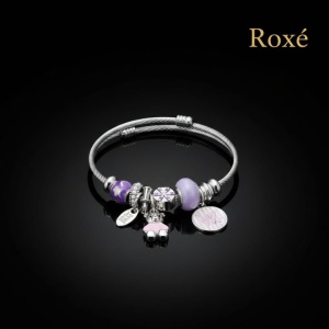 Bratara ROXE argintie cu ursulet charmuri elegante dama cadou stil modern - Img 5