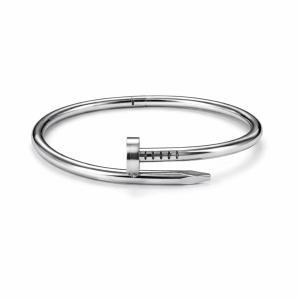 Bratara ROXE argintie tip cui design modern minimalist inchidere fixa - Img 2