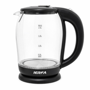 Cana electrica fierbere apa 2L, sticla, 23.5x19 cm, fierbator electric