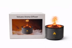 Difuzor aroma tip vulcan cu efect lava si flacara LED, umidificator si aromaterapie - Img 4