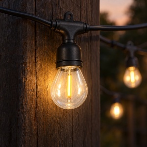 Ghirlandă exterior interconectabilă, 10 m, 10 becuri LED de 10 cm, lumină caldă - Img 10
