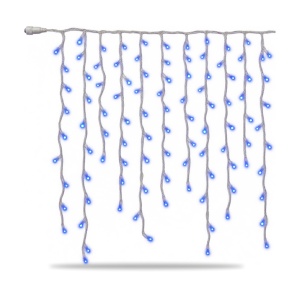 Instalație LED tip ploaie, 320 LED albastru, 9 m, interconectabilă - Img 3