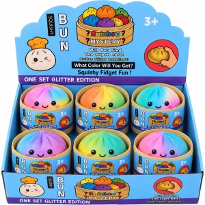 Jucărie Antistres Squishy Dumpling Multicolor cu Spumă, 8,5 cm, Slow Rising, Model Aleatoriu - Img 4