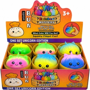 Jucărie Antistres Squishy Dumpling Unicorn cu Spumă, 8,5 cm, Model Aleatoriu - Img 3