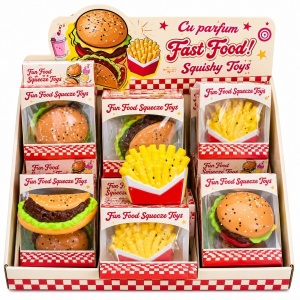 Jucărie Squishy Fast-Food – Model Aleatoriu, Antistres Moale și Distractivă - Img 2