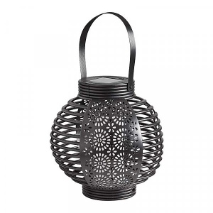 Lumină de Grădină Solară LED cu Cârlig, Efect Flacără Flicărâtoare, Negru, Metal, 78cm - Img 3