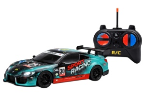 Mașină de curse cu telecomandă, frecvență 2,4G, funcție drift, baterie 3,7V, 23x21x11 cm