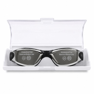 Ochelari de inot copii negri reglabili cu dopuri de urechi silicon anti-fog UV
