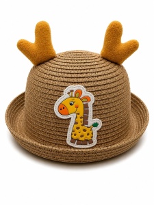 Palarie de Vara Maro pentru Copii cu Girafa, Protectie UV si Design Adorabil