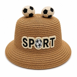 Palarie de Vara Maro Sport pentru Copii, cu Design Minge Fotbal si Protectie UV