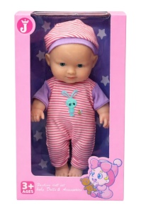 Păpușă Bebelus , Material Textil și Plastic, 22.5 cm, Îmbrăcăminte Detașabilă - Img 2