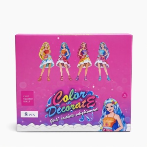 Păpușă Fashion Decorativă Color cu 9 Accesorii Surpriză, Plastic, Multicolor, 36 cm - Img 2