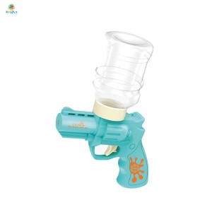 Pistol electric cu apa pentru copii, mini water gun reincarcabil USB, rezervor sticla, verde