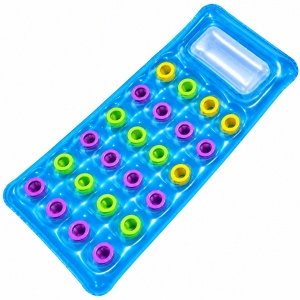 Saltea Gonflabilă Albastră pentru Piscină, Model Colorat