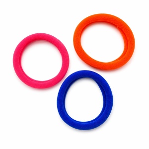 Set 100 elastice de păr textile multicolore, rezistente, pentru toate tipurile de păr - Img 2