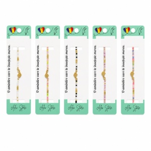 Set 12 Brățări Reglabile cu Pandantiv Scoică – Brățări de Mână cu Mărgele Colorate și Accente Aurii - Img 1
