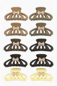Set 12 Cleme Par 13cm cu Fundita Stralucitoare , Accesorii Elegante Matte