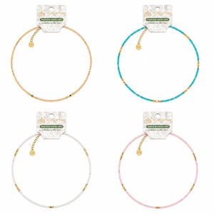 Set 12 Coliere Roxe, 40cm, Reglabile cu Margele Stralucitoare Multicolore Elegante