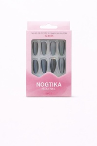 Set 12 perechi unghii false Press-On cu efect Holografic Multicolor - Img 3