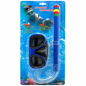 Set Snorkeling pentru Copii Albastru – Mască și Tub Respirator pentru Înot și Scufundări - Img 2