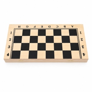 Tabla sah si table din lemn 34cm, set 2 in 1, piese incluse, joc clasic