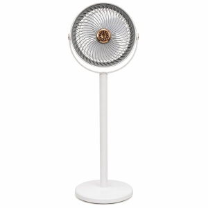 Ventilator vertical 80cm alb gri cu picior reglabil, 5 viteze, design modern