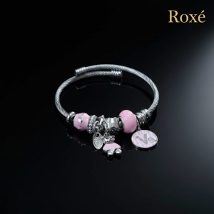 Bratara ROXE argintie cu ursulet charmuri elegante dama cadou stil modern - Img 2