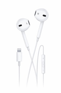 Casti stereo cu fir Lightning pentru iPhone, microfon si control volum - Img 3