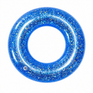 Colac Gonflabil cu Slipici Albastru 100 cm – Colac de Înot Glitter pentru Piscină și Plajă