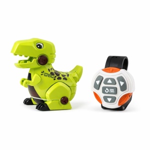 Dinozaur telecomandat interactiv verde cu sunete si miscare, control tip ceas - Img 2