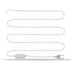 Instalație LED Tip liniar din sarma siliconata, 400 LED alb rece, 50 m - Img 8