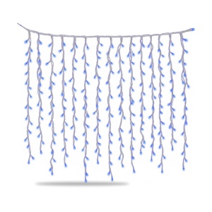 Instalație LED tip ploaie, 320 LED albastru, 9 m, interconectabilă - Img 5