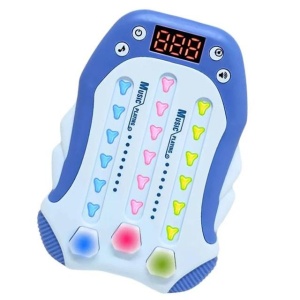 Joc Interactiv Rhythm Consola Lumini Sunete Albastru , Jucarie Educativa Reflexe Memorie Copii 3+