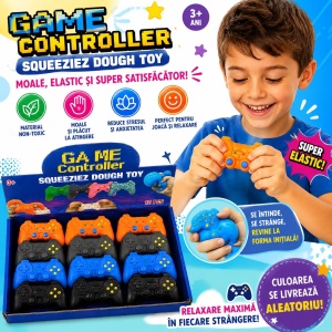 Jucărie Antistres Squishy Controller Game, Model și Culoare Aleatorie, Super Moale și Elastică