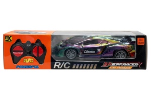 Mașină de curse cu telecomandă, model sport, din plastic, 32x8x9 cm, compatibilă 3+ - Img 2