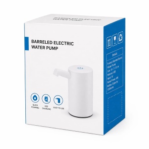 Pompă de apă electrică portabilă, plastic, automatizare, alb, 10cm x 7cm x 12cm - Img 3
